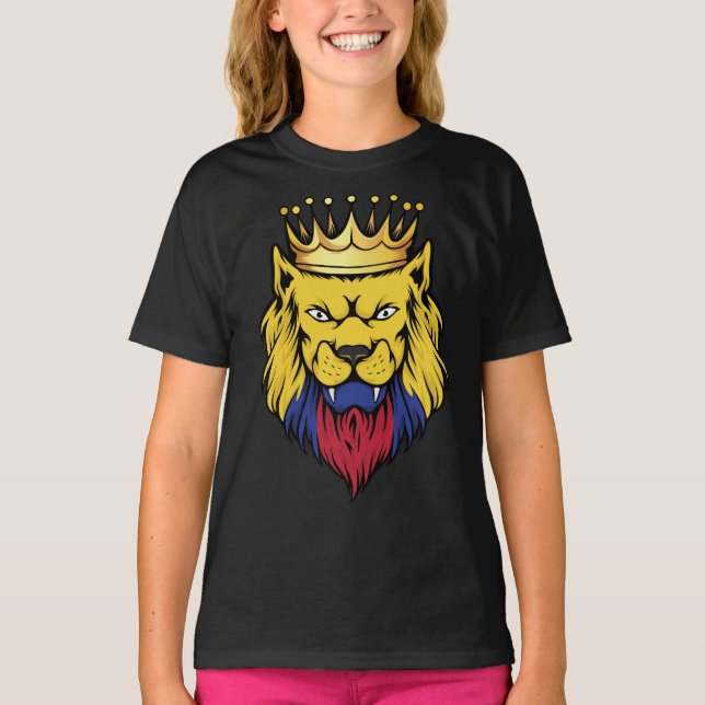 Camiseta Colombia Lion King Flag (Frente)