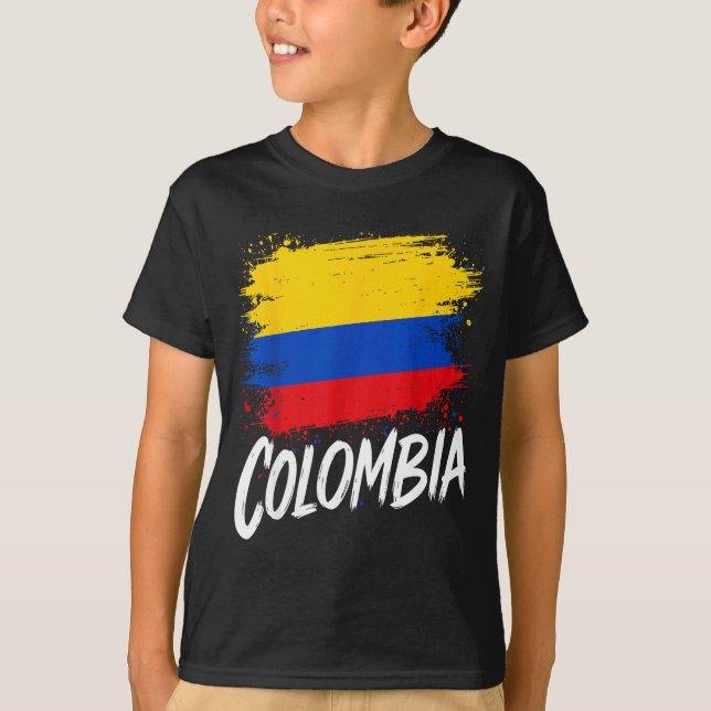 Camiseta Colombia Lover Colombian Flag  (Frente)