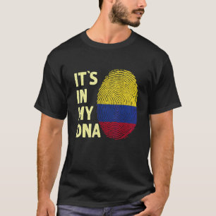 Camiseta Colômbia: Meu Dna - Equipe Colombiana De Bandeiras