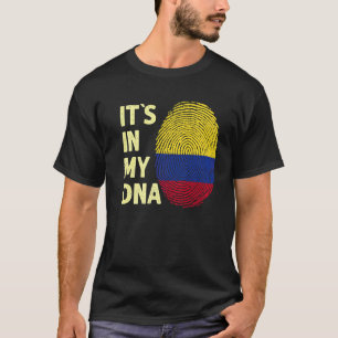 Camiseta Colômbia: Meu Dna - Equipe Colombiana De Bandeiras