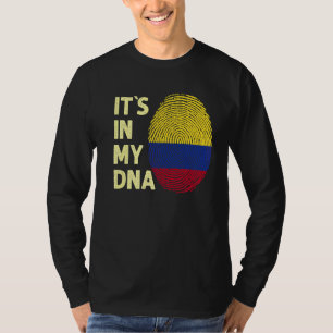 Camiseta Colômbia: Meu Dna - Equipe Colombiana De Bandeiras