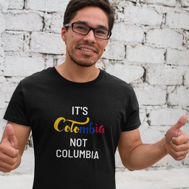 Camiseta Colômbia não Colúmbia (Funny Colombia not Columbia T-Shirt)