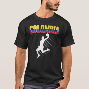 Camiseta Colômbia orgulhosa: Fãs de basquete Jersey Colombi