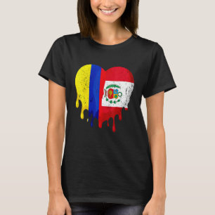 Camiseta Colômbia, Peru: Sinalizador do coração Cidadão Cul