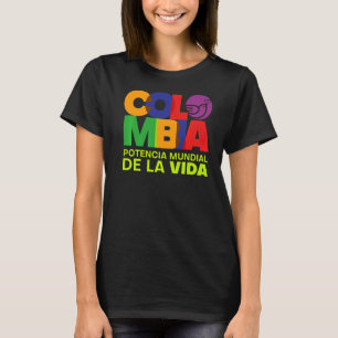 Camiseta Colômbia Potencia Mundial De La Vida