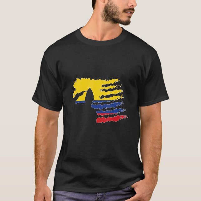 Camiseta Colômbia Soldier Salute Veteran Patriot (Frente)