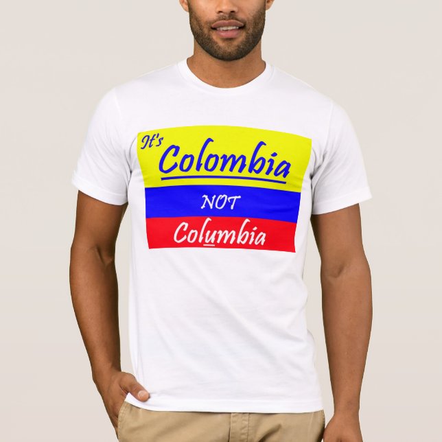 Camiseta Colombia tee not columbia (Frente)