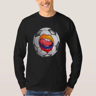 Camiseta Colômbia: Ventilador Colombiano Bandeira Boca-Colo