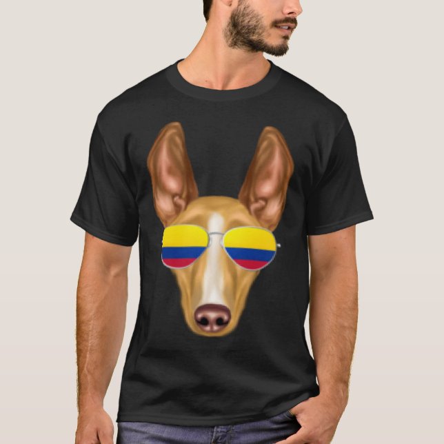 Camiseta Colombian Flag Cirnechi dellu2019Etna Dog Colombia (Frente)
