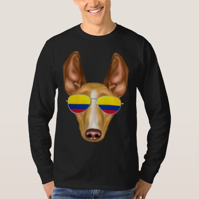 Camiseta Colombian Flag Cirnechi dellu2019Etna Dog Colombia (Frente)