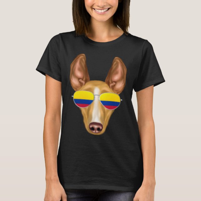 Camiseta Colombian Flag Cirnechi dellu2019Etna Dog Colombia (Frente)