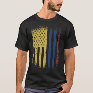 Camiseta Colombiana American Flag Usa Colombia T-Shirt