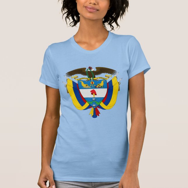 Camiseta colombiana com brasão de armas (Frente)
