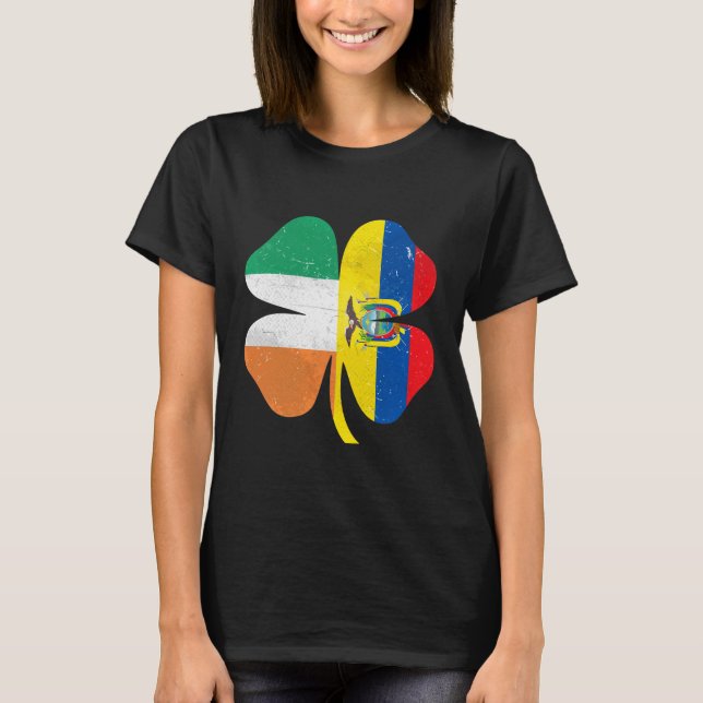 Camiseta Colombiana Irlandesa Shamrock Colômbia (Frente)