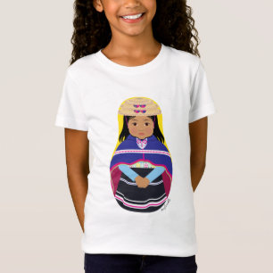 Camiseta Colombiana, Misak ou Guambiana Matryoshka Girls'