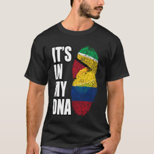Camiseta Colombiano e Guianês Misturam Bandeira do DNA do P
