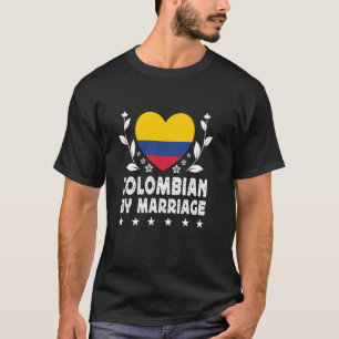 Camiseta Colombiano por Casamento Esposa Colombiana Marido