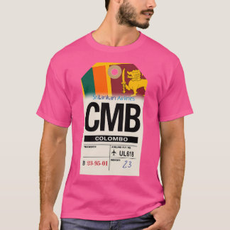 Camiseta Colombo (Cmb) Sri Lanka — Etiqueta de Bagagem da C