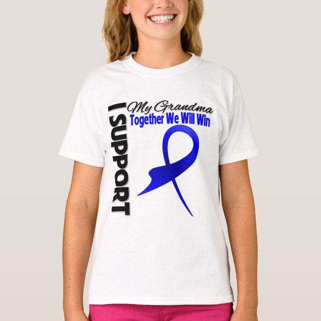 Camiseta Colon Cancer Eu Apoio Minha Avó (Frente)
