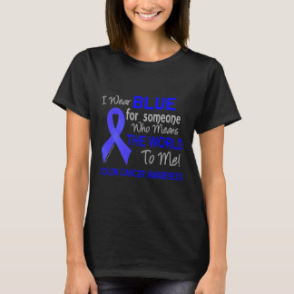Camiseta Colon Cancer Para Alguém Que Significa O Mundo Par