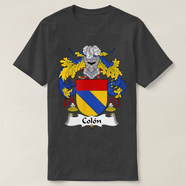 Camiseta Colon Casaco de Braços - Proteção para a Família (Frente do Design)