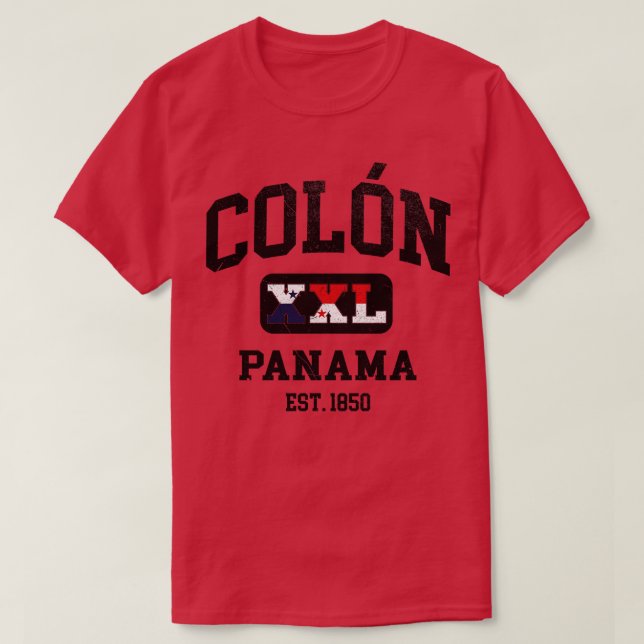 Camiseta Colon Panama XXL design Athletic (Frente do Design)