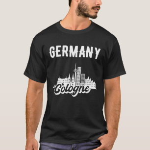 Camiseta Colônia Alemanha Skyline
