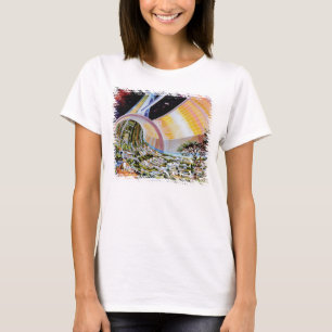 Camiseta Colônia de Habitat da Estação Espacial Torus Conce