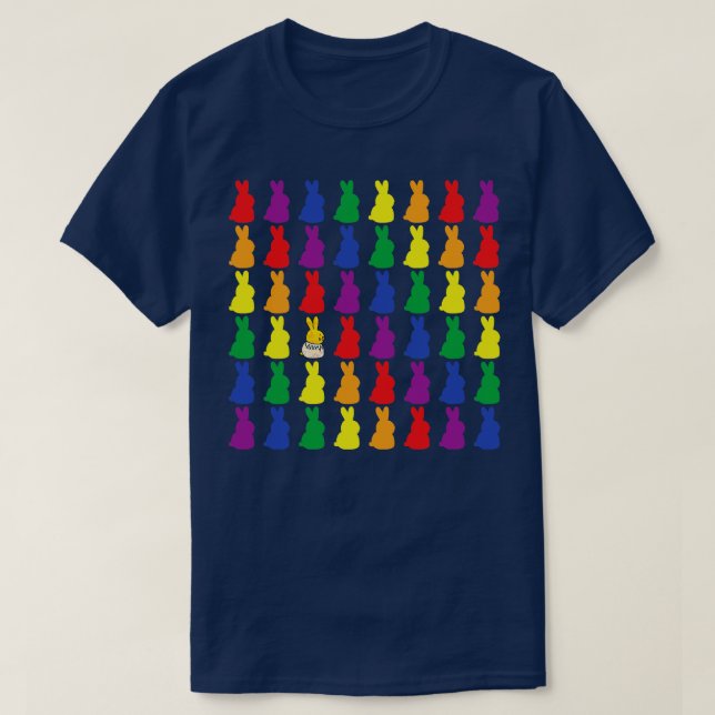Camiseta Colônia de Orgulho Bunny Rabbit (Frente do Design)