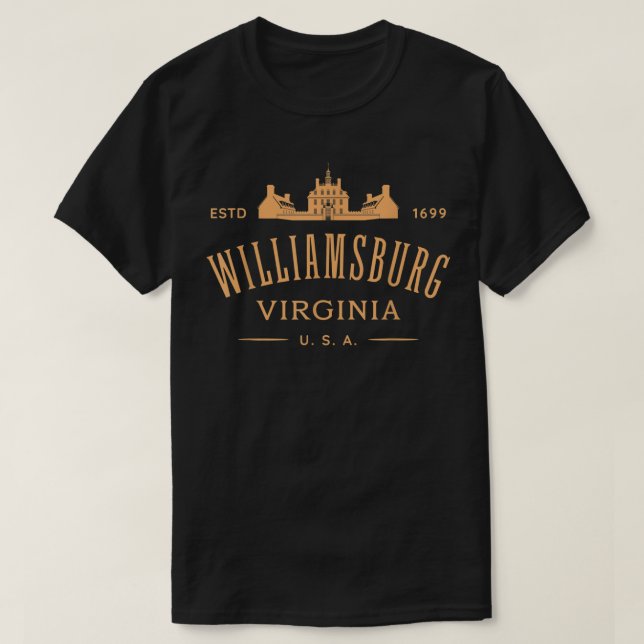 Camiseta Colonial Williamsburg VA Design Williamsburg Virgi (Frente do Design)