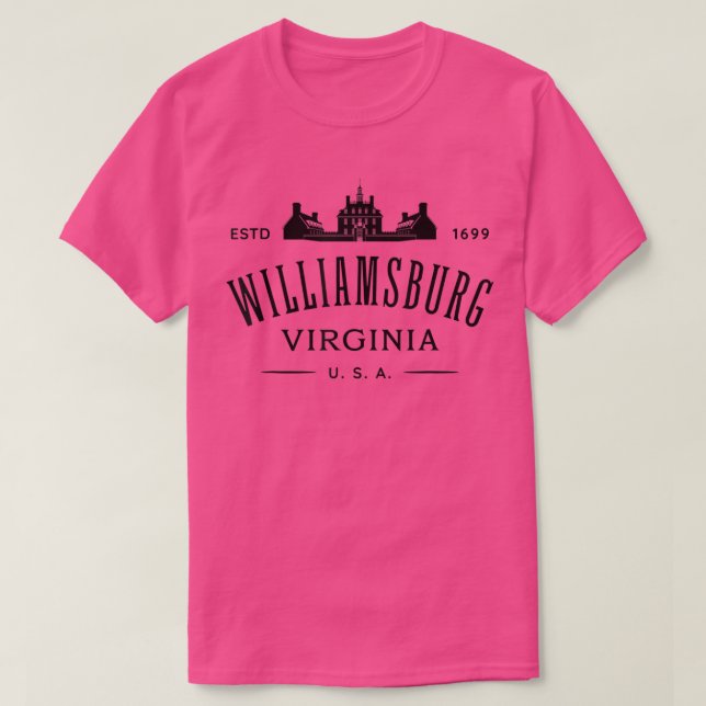 Camiseta Colonial Williamsburg VA Design Williamsburg Virgi (Frente do Design)