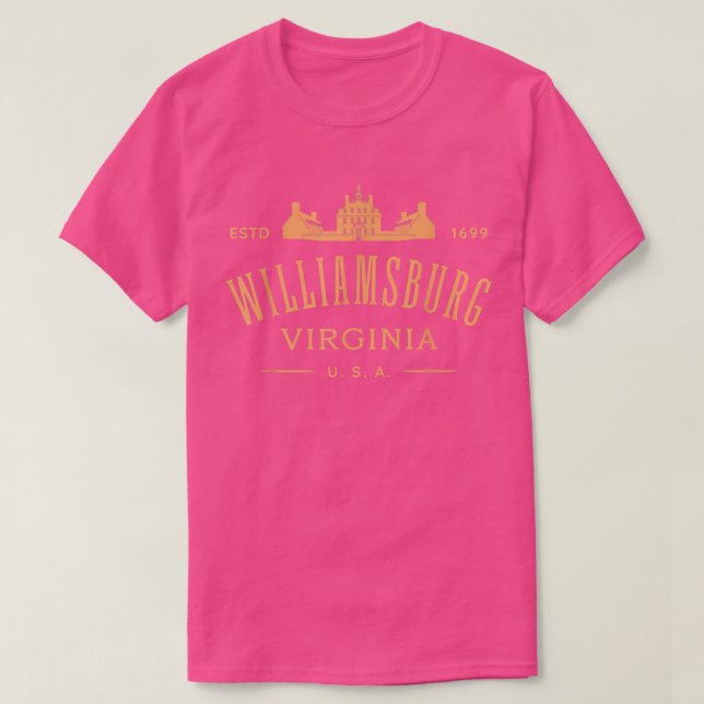 Camiseta Colonial Williamsburg VA Design Williamsburg Virgi (Frente do Design)
