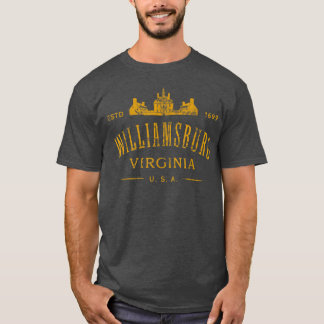 Camiseta Colonial Williamsburg Virginia Vintage Distressed