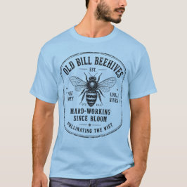 Camiseta Colônias de Abelhas do Velho Bill Trabalhando Desd