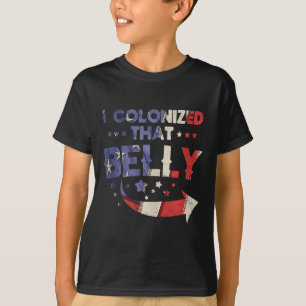 Camiseta Colonizou A Matriz De Pai De Gravidez Do Dia 4 De