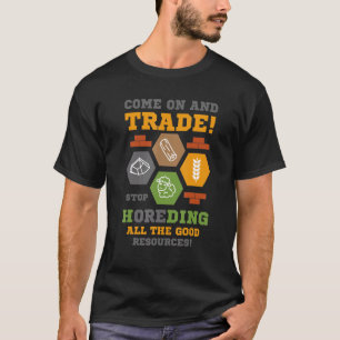 Camiseta Colono ou Dado para Jogos de Tabuleiro e RPG