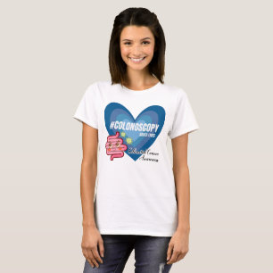 Camiseta Colonoscopia de Consciência do Cancer Colon salva