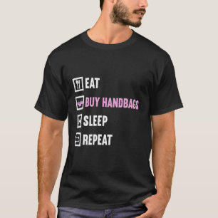 Camiseta Coloque as bolsas do Comprar Suspender Repetição d