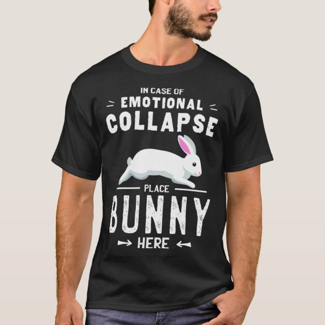 Camiseta Coloque Bunny Aqui para o Proprietário do Coelho C (Frente)