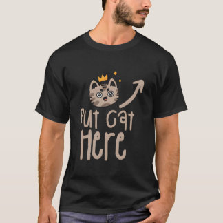 Camiseta Coloque Gato Aqui Gatos Animal