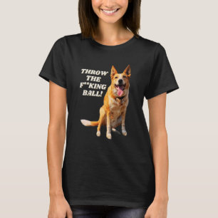 Camiseta Coloque O Cão-De-Bola Australiano
