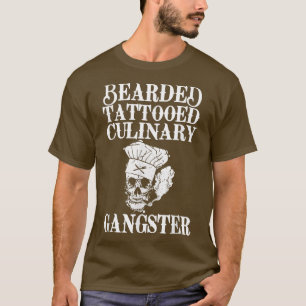 Camiseta Coloque o Cozinhar tatuado do cozinheiro