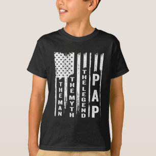 Camiseta Coloque O Homem No Mito A Lenda A Bandeira Dos EUA