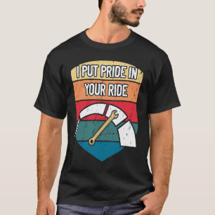 Camiseta Coloque Orgulho no Motorista Mecânico de Condução