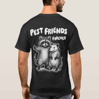 Camiseta Coloque os amigos para a frente e para trás do Imp
