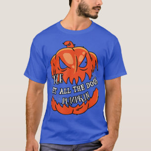 Camiseta Coloque Todos Os Cães Pumpkin Correspondendo À Fam