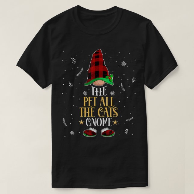 Camiseta Coloque Todos Os Gnomos Gnomos Cortando Xadrez Buf (Frente do Design)