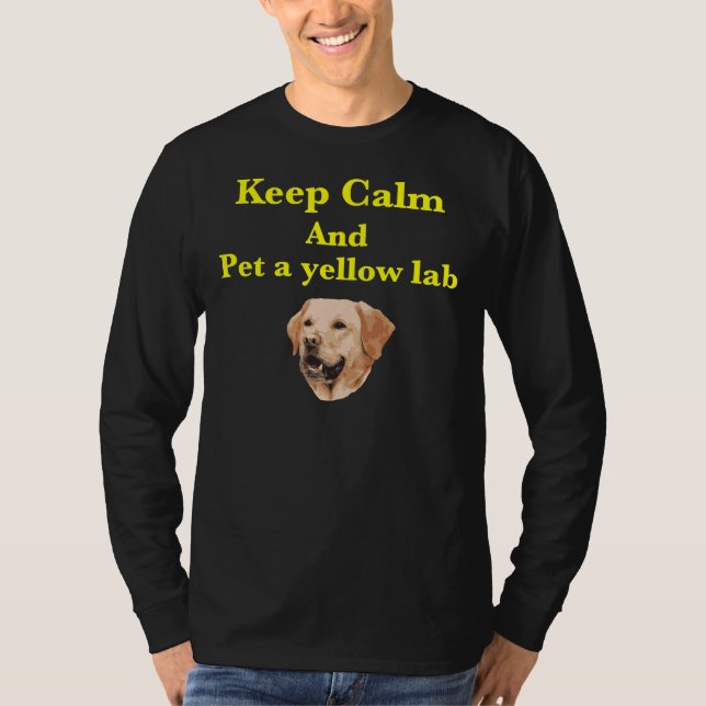 Camiseta Coloque Um Laboratório Amarelo 2 (Frente)