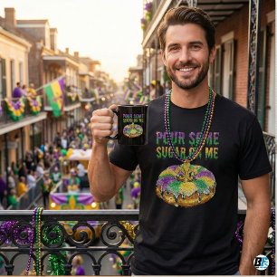 Camiseta Coloque um Pouco de Açúcar em Mim Bolo-Rei de Ca