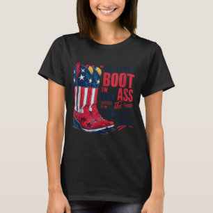 Camiseta Coloque uma bota em tanque de cowgirl ocidental 4 